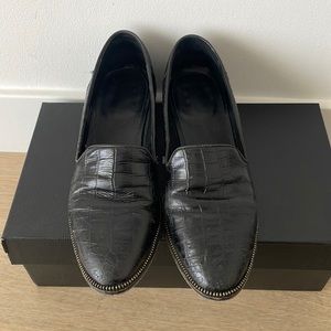 The Kooples Black Loafers- size 39